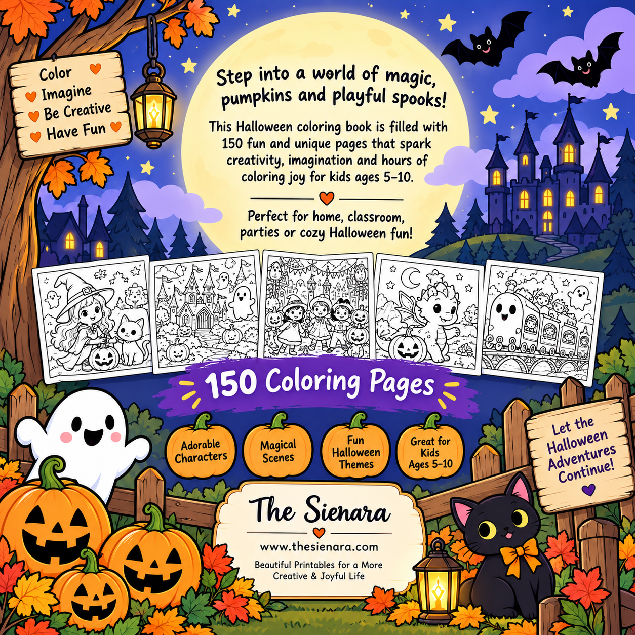 Halloween Coloring Book for Kids - Image 9
