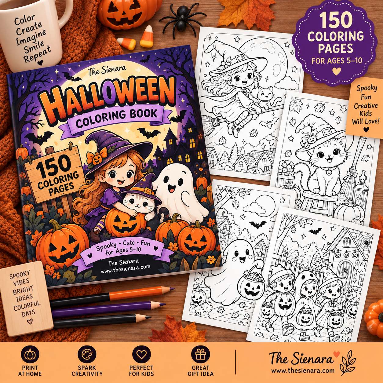 Halloween Coloring Book for Kids - Image 3
