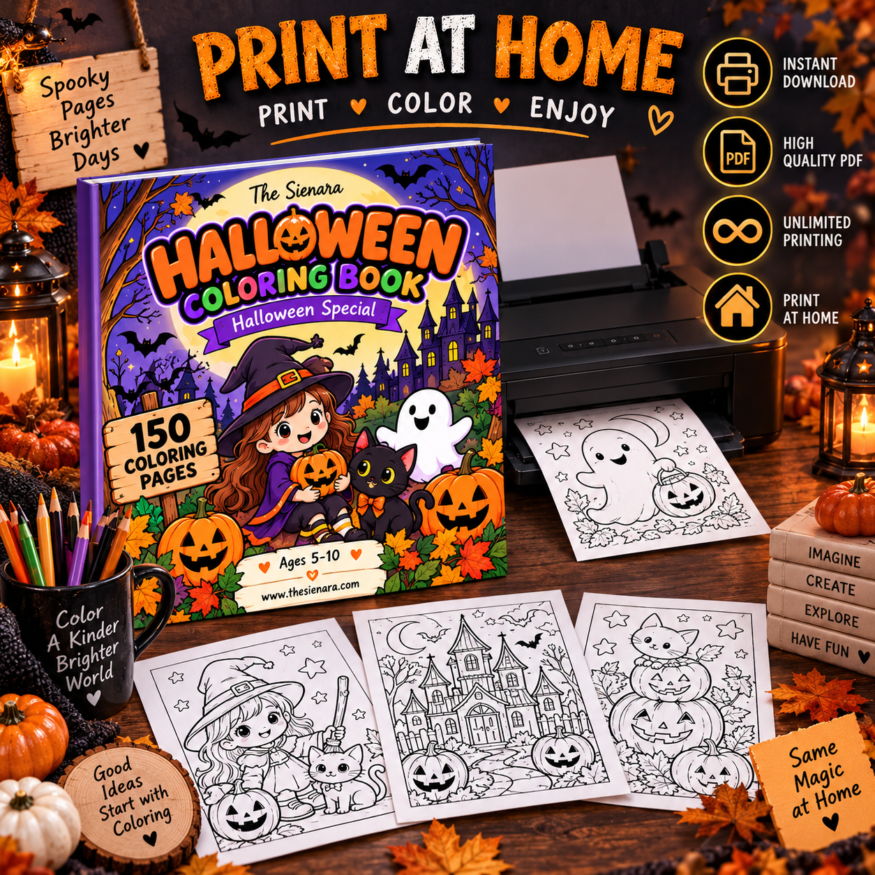 Halloween Coloring Book for Kids - Image 5